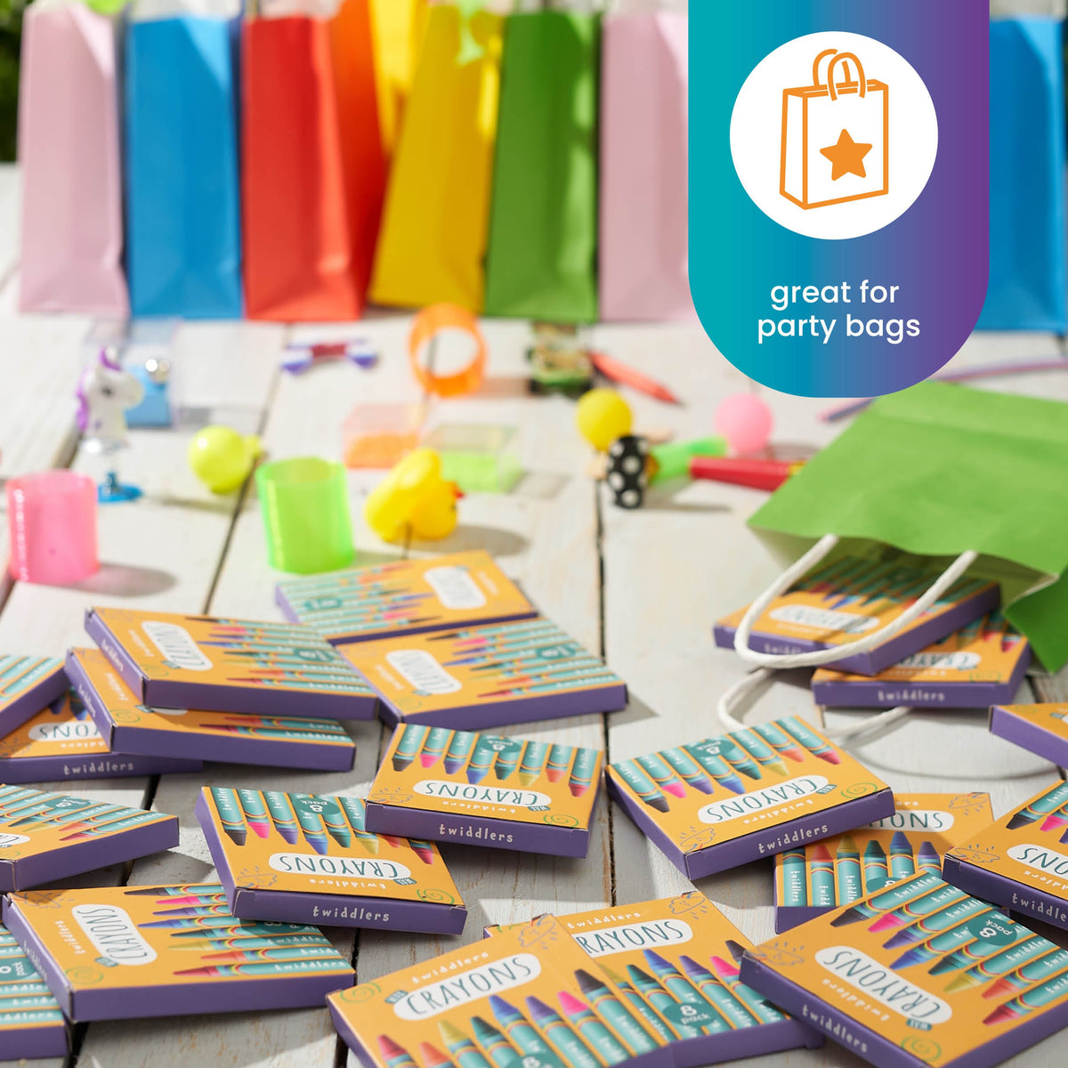 Wax Colouring Crayons (Packs of 8) Set