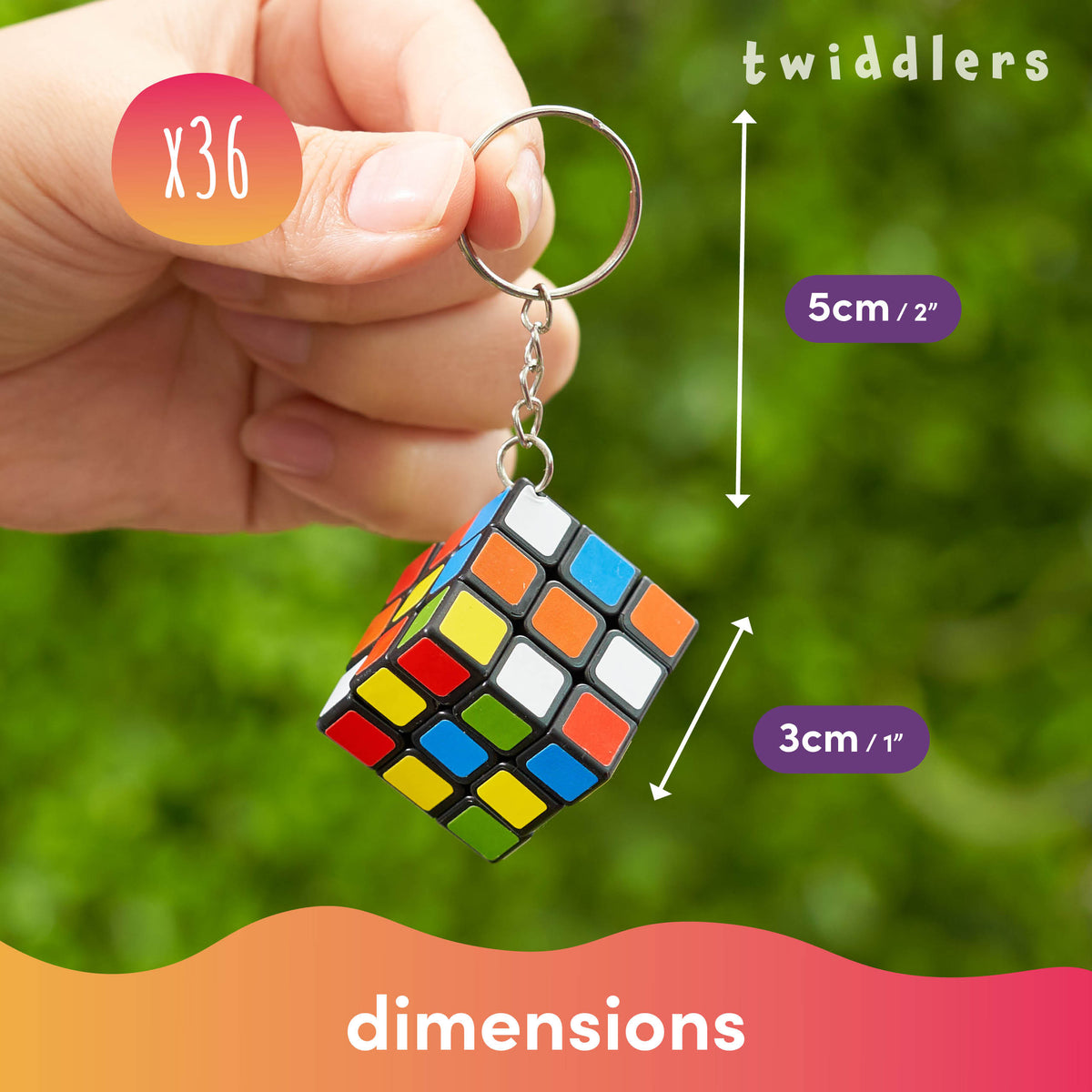 Puzzle Speed Cube Keyrings – Mini