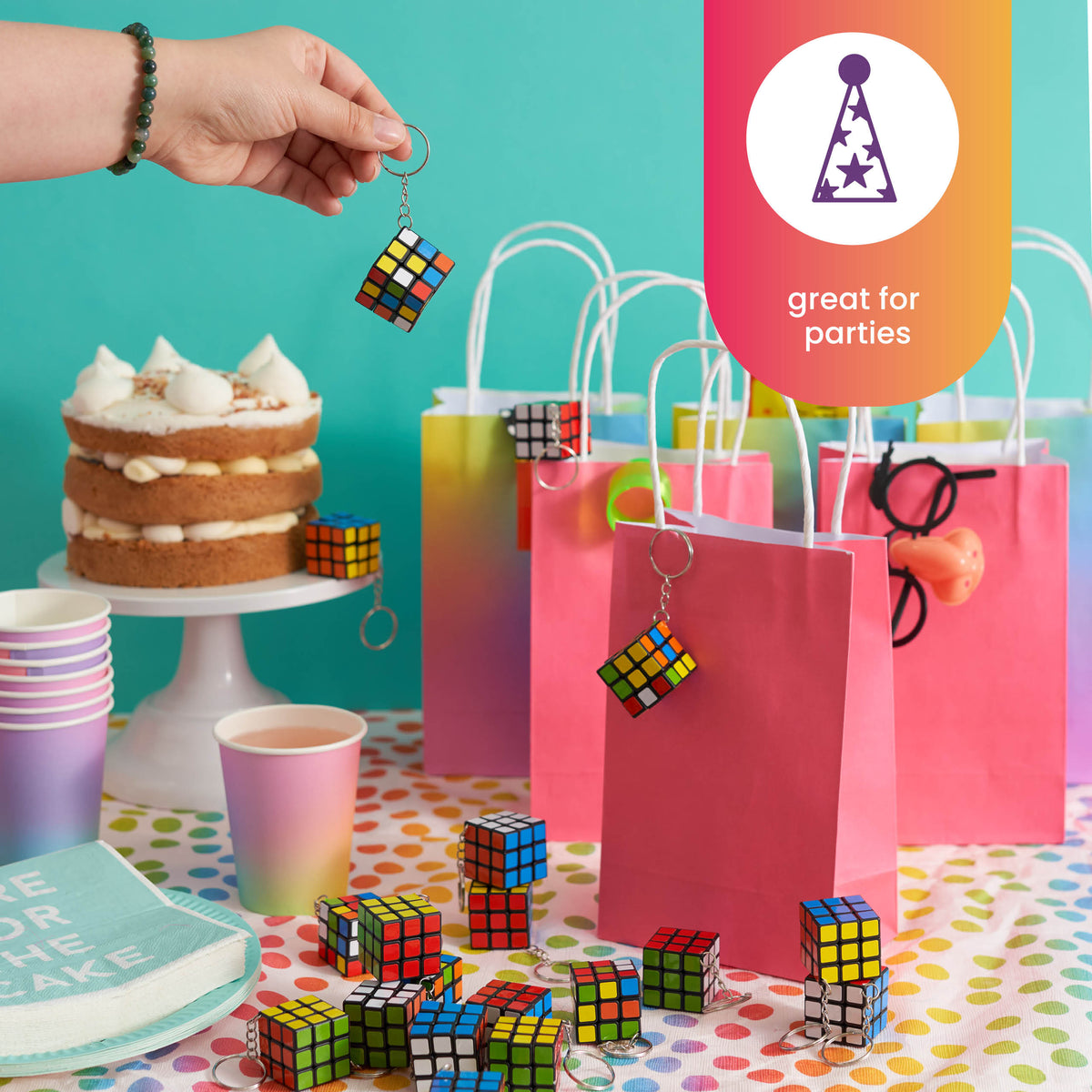 Puzzle Speed Cube Keyrings – Mini
