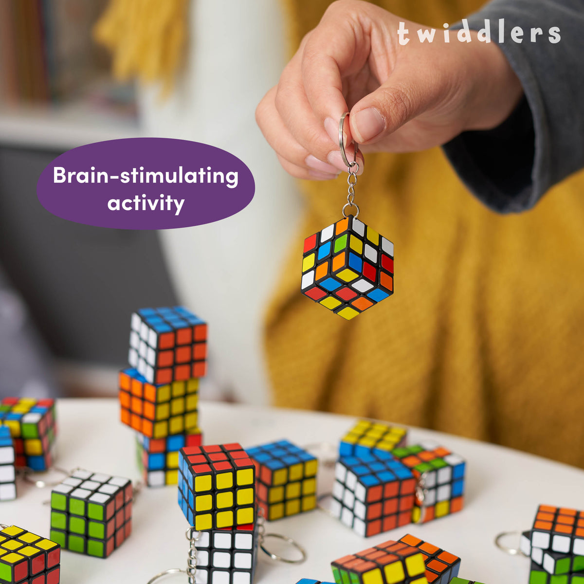 Puzzle Speed Cube Keyrings – Mini