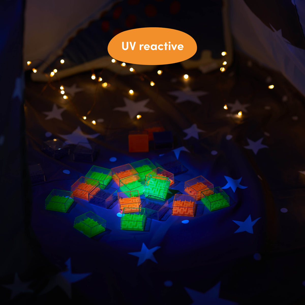 Glowing UV Reactive Mini Puzzles Set