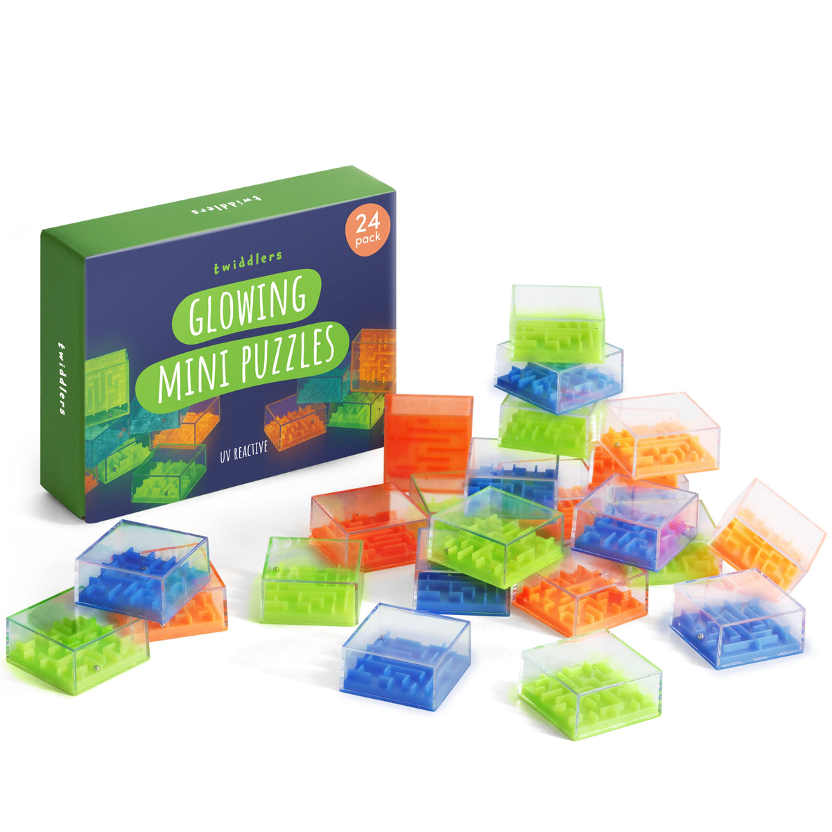 Glowing UV Reactive Mini Puzzles Set