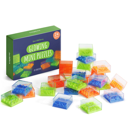 Glowing UV Reactive Mini Puzzles Set