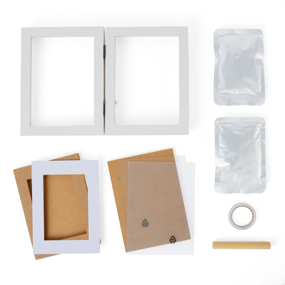 Baby Hand & Foot Print Frame Kit Set