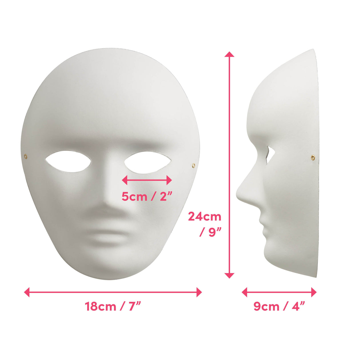 DIY White Full Face Masks Collection