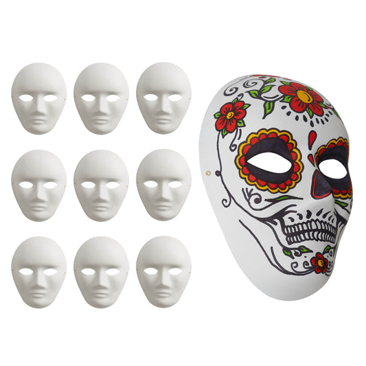 DIY White Full Face Masks Collection