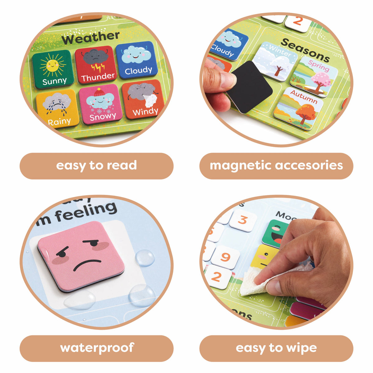 My First Calendar - Educational Calendar Chart for Kids Collection