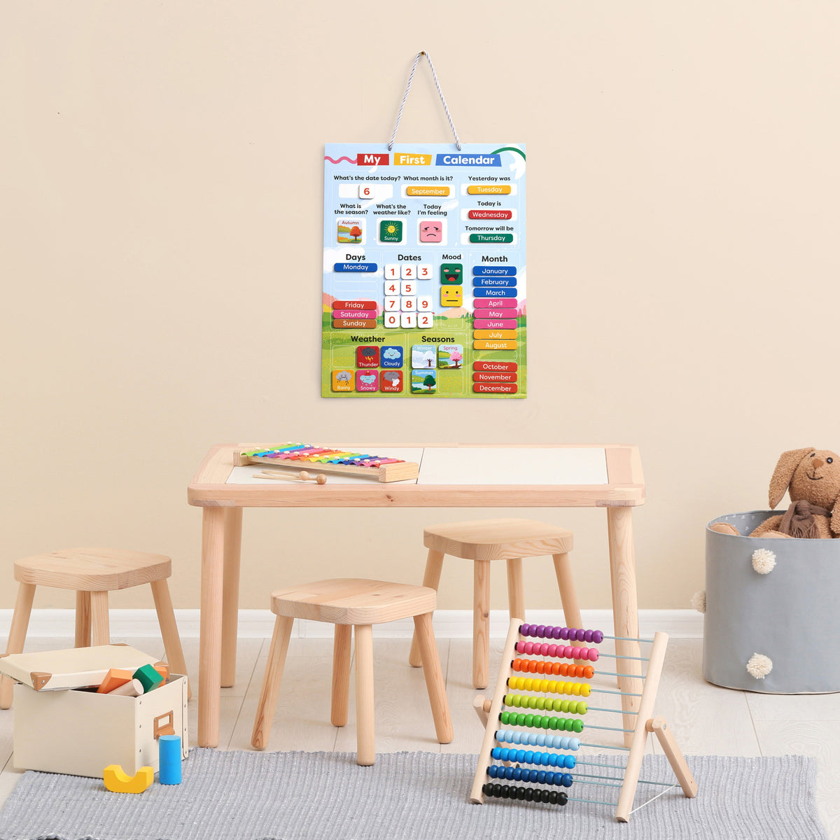 My First Calendar - Educational Calendar Chart for Kids Collection