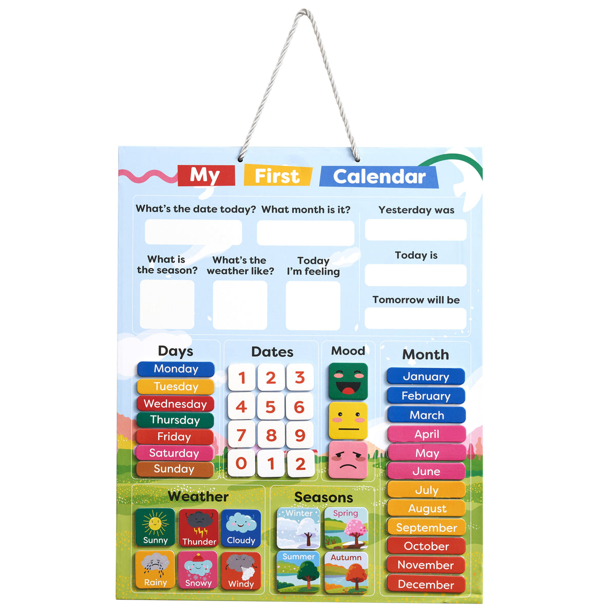 My First Calendar - Educational Calendar Chart for Kids Collection