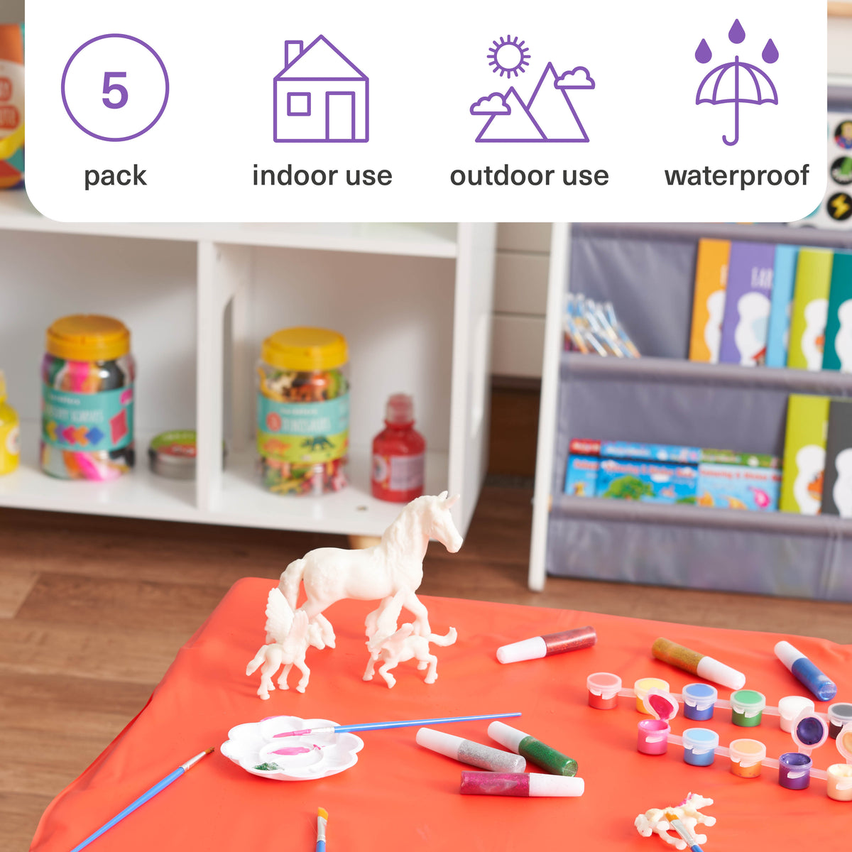Plastic Paint Splash Mats Collection