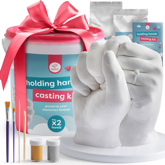 3D Holding Hand Casting Kit Including Display Base & Paints