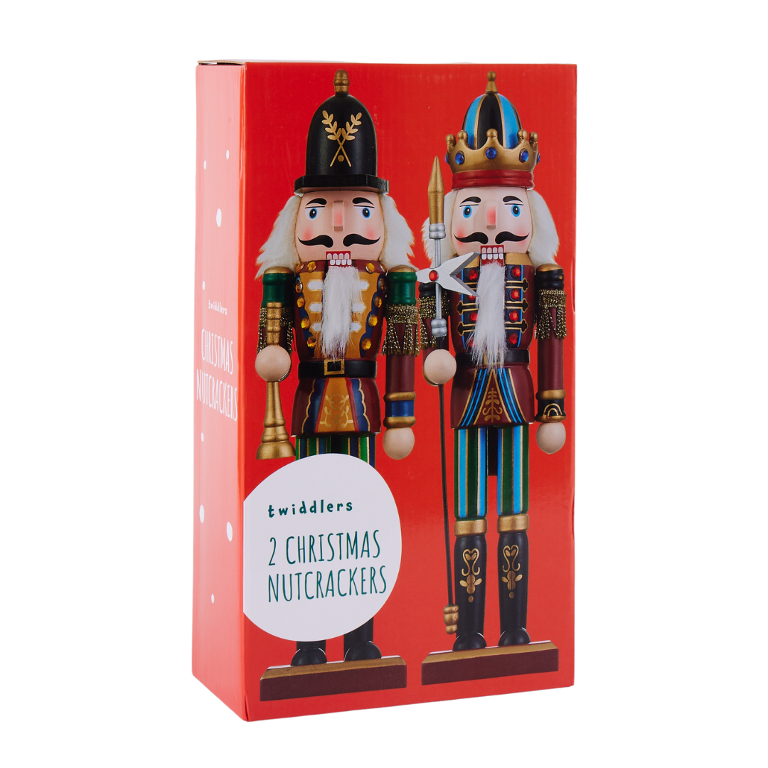 Christmas Wooden Nutcracker Soldiers (30cm) – Traditional