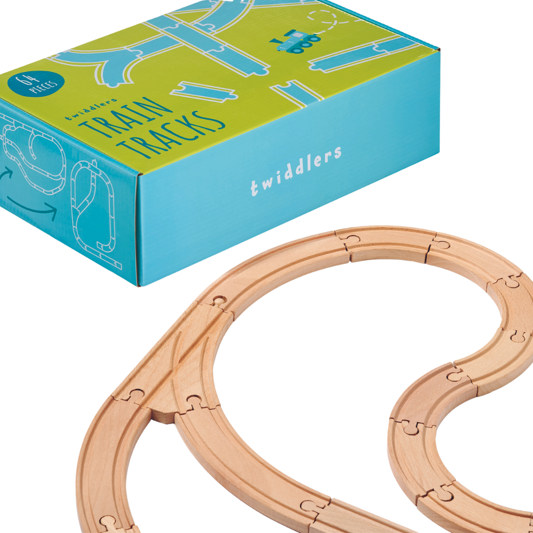Wooden Train Track Expansion Pack Set