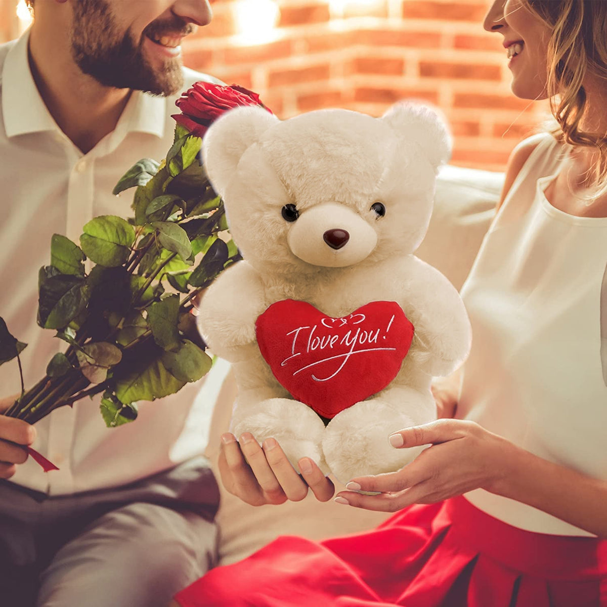 I Love You Valentines Teddy Bear – Small