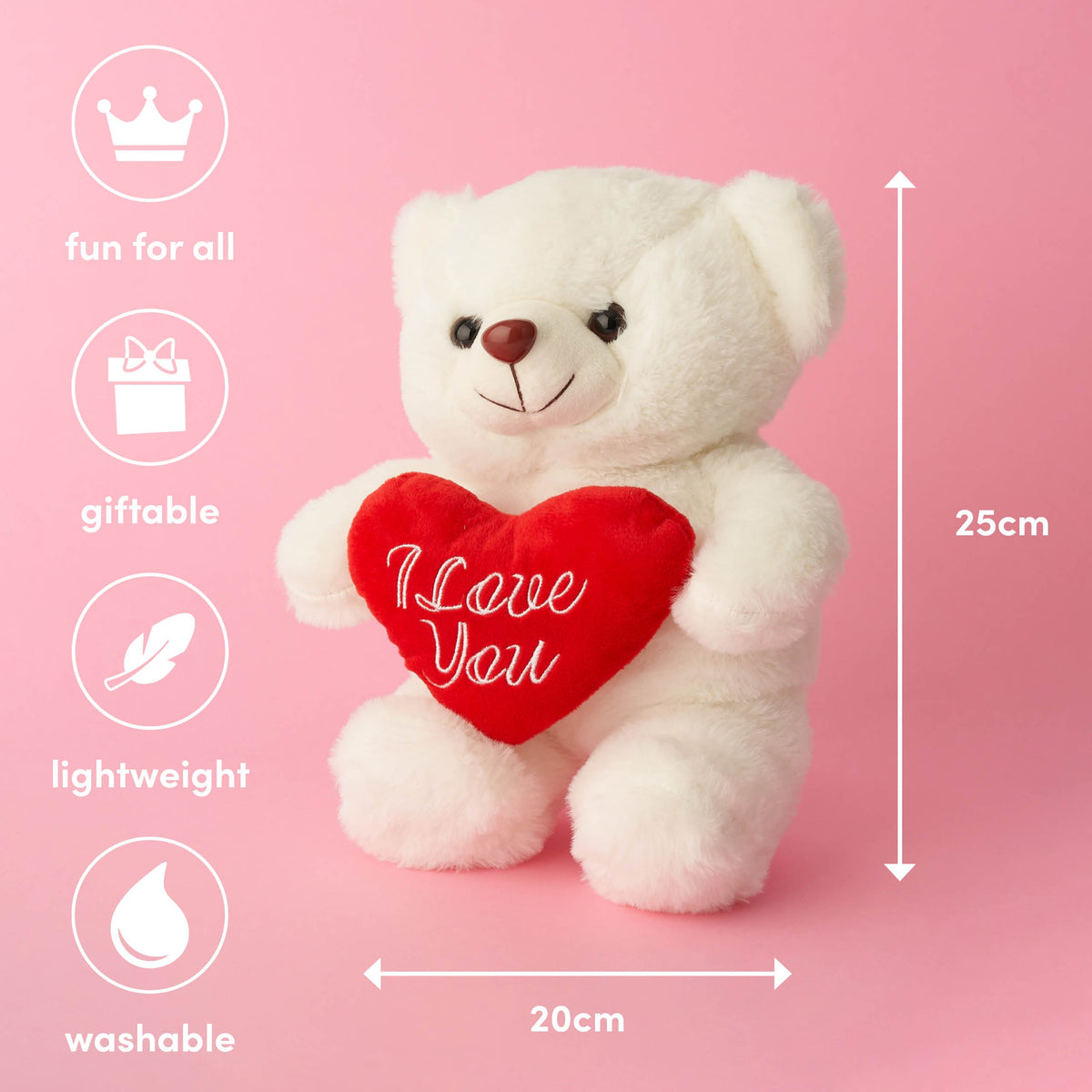 I Love You Valentines Teddy Bear – Small