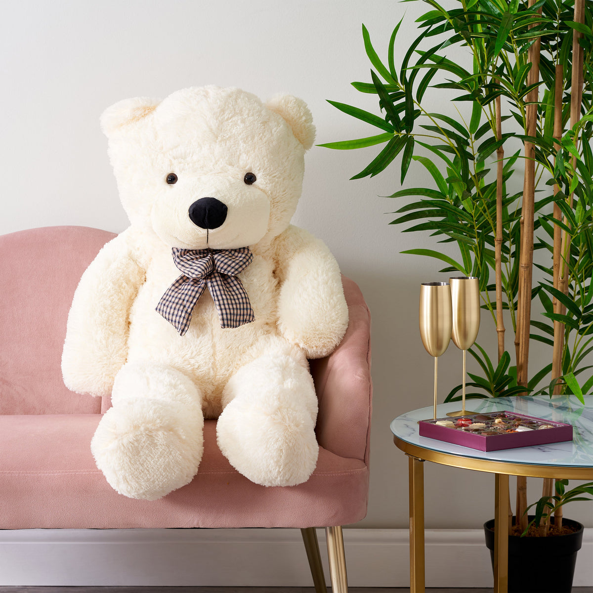 Giant White Plush Teddy Bear Collection