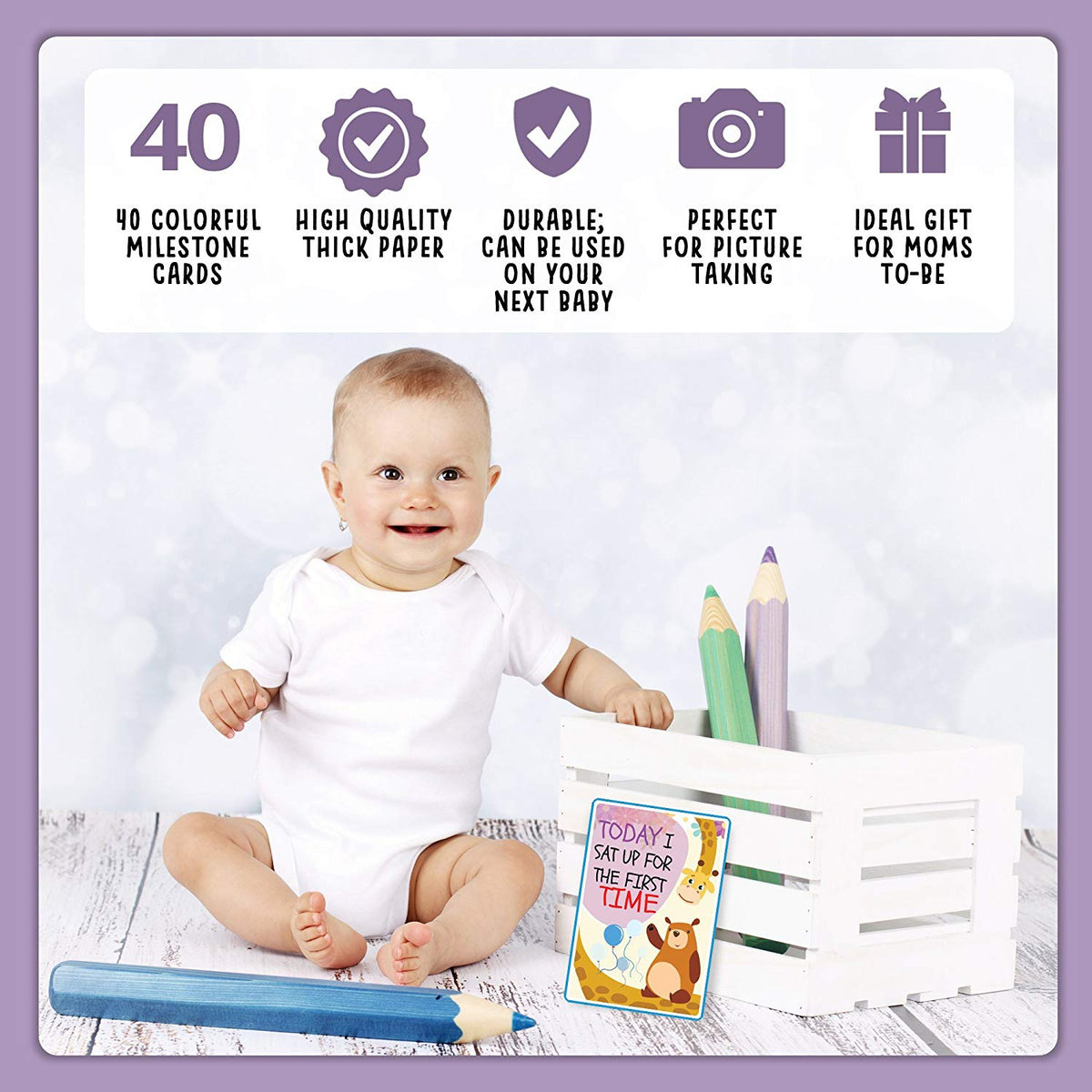 Baby Milestone Cards Set